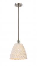 Innovations Lighting 516-1S-SN-NBD-9-NAT - Bristol Natural - 1 Light - 6 inch - Brushed Satin Nickel - Mini Pendant