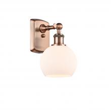 Innovations Lighting 516-1W-AC-G121-6 - Athens - 1 Light - 6 inch - Antique Copper - Sconce
