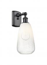 Innovations Lighting 516-1W-BK-G480-6OP - Brookhaven Almond - 1 Light - 6 inch - Matte Black - Sconce