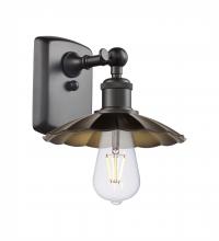 Innovations Lighting 516-1W-OB-M17-OB - Scallop - 1 Light - 8 inch - Oil Rubbed Bronze - Sconce