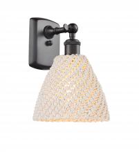 Innovations Lighting 516-1W-OB-NBD-75-NAT - Bristol Natural - 1 Light - 8 inch - Oil Rubbed Bronze - Sconce