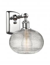 Innovations Lighting 516-1W-PC-G555-8CL - Ithaca - 1 Light - 8 inch - Polished Chrome - Sconce