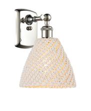 Innovations Lighting 516-1W-PN-NBD-75-NAT - Bristol Natural - 1 Light - 8 inch - Polished Nickel - Sconce
