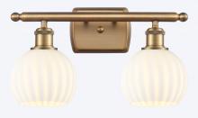 Innovations Lighting 516-2W-BB-G1217-6WV - White Venetian - 2 Light - 16 inch - Brushed Brass - Bath Vanity Light