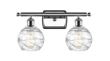 Innovations Lighting 516-2W-PC-G1213-6CL - Athens Deco Swirl - 2 Light - 16 inch - Polished Chrome - Bath Vanity Light