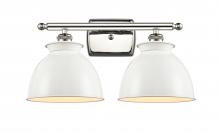 Innovations Lighting 516-2W-PN-M14-W - Adirondack - 2 Light - 18 inch - Polished Nickel - Bath Vanity Light
