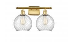 Innovations Lighting 516-2W-SG-G122-8CSN - Farmhouse Chicken Wire 2 Light Bath Vanity Light