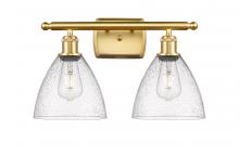 Innovations Lighting 516-2W-SG-GBD-754 - Bristol - 2 Light - 18 inch - Satin Gold - Bath Vanity Light