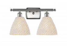 Innovations Lighting 516-2W-SN-NBD-75-NAT - Bristol Natural - 2 Light - 18 inch - Brushed Satin Nickel - Bath Vanity Light