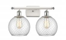 Innovations Lighting 516-2W-WPC-G122-8CSN - Farmhouse Chicken Wire 2 Light Bath Vanity Light