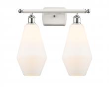 Innovations Lighting 516-2W-WPC-G651-7 - Cindyrella - 2 Light - 17 inch - White Polished Chrome - Bath Vanity Light