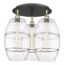 Innovations Lighting 516-3C-BAB-G557-10CL - Vaz - 3 Light - 22 inch - Black Antique Brass - Semi-Flush Mount