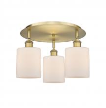 Innovations Lighting 516-3C-BB-G111 - Cobbleskill - 3 Light - 17 inch - Brushed Brass - Semi-Flush Mount
