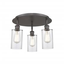 Innovations Lighting 516-3C-OB-G802 - Clymer - 3 Light - 16 inch - Oil Rubbed Bronze - Semi-Flush Mount