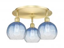 Innovations Lighting 516-3C-SG-G483-8SB - Brookhaven Globe - 3 Light - 20 inch - Satin Gold - Semi-Flush Mount