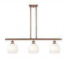 Innovations Lighting 516-3I-AC-G483-8OP - Brookhaven Globe - 3 Light - 36 inch - Antique Copper - Stem Hung - Island Light