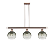 Innovations Lighting 516-3I-AC-G483-8SL - Brookhaven Globe - 3 Light - 36 inch - Antique Copper - Stem Hung - Island Light