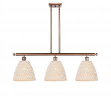Innovations Lighting 516-3I-AC-NBD-9-NAT - Bristol Natural - 3 Light - 36 inch - Antique Copper - Stem Hung - Island Light