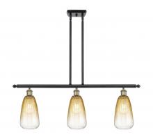 Innovations Lighting 516-3I-BAB-G480-6AM - Brookhaven Almond - 3 Light - 36 inch - Black Antique Brass - Stem Hung - Island Light
