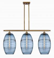 Innovations Lighting 516-3I-BB-G557-10BL - Vaz - 3 Light - 37 inch - Brushed Brass - Stem hung - Island Light