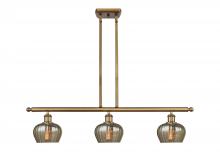Innovations Lighting 516-3I-BB-G96 - Fenton - 3 Light - 36 inch - Brushed Brass - Stem hung - Island Light