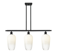 Innovations Lighting 516-3I-BK-G484-7OP - Brookhaven Flute - 3 Light - 36 inch - Matte Black - Stem Hung - Island Light