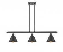 Innovations Lighting 516-3I-BK-M8 - Smithfield - 3 Light - 36 inch - Matte Black - Stem hung - Island Light