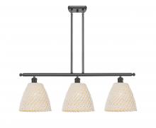 Innovations Lighting 516-3I-OB-NBD-9-NAT - Bristol Natural - 3 Light - 36 inch - Oil Rubbed Bronze - Stem Hung - Island Light