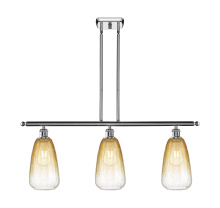 Innovations Lighting 516-3I-PC-G480-6AM - Brookhaven Almond - 3 Light - 36 inch - Polished Chrome - Stem Hung - Island Light