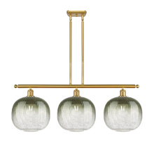 Innovations Lighting 516-3I-SG-G481-10SL - Brookhaven Sphere - 3 Light - 37 inch - Satin Gold - Stem Hung - Island Light