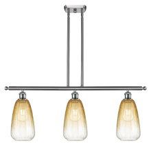 Innovations Lighting 516-3I-SN-G480-6AM - Brookhaven Almond - 3 Light - 36 inch - Brushed Satin Nickel - Stem Hung - Island Light