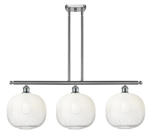 Innovations Lighting 516-3I-SN-G481-10OP - Brookhaven Sphere - 3 Light - 37 inch - Brushed Satin Nickel - Stem Hung - Island Light