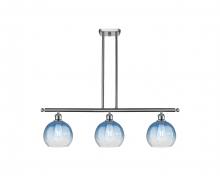 Innovations Lighting 516-3I-SN-G483-8SB - Brookhaven Globe - 3 Light - 36 inch - Brushed Satin Nickel - Stem Hung - Island Light