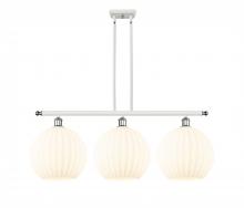 Innovations Lighting 516-3I-WPC-G1217-12WV - White Venetian - 3 Light - 39 inch - White Polished Chrome - Stem Hung - Island Light