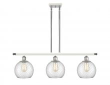 Innovations Lighting 516-3I-WPC-G122-8CSN - Farmhouse Chicken Wire 3 Light Island Light