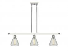 Innovations Lighting 516-3I-WPC-G275 - Conesus - 3 Light - 36 inch - White Polished Chrome - Stem hung - Island Light