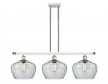 Innovations Lighting 516-3I-WPC-G92-L - Fenton - 3 Light - 38 inch - White Polished Chrome - Cord hung - Island Light