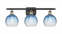 Innovations Lighting 516-3W-BAB-G483-8SB - Brookhaven Globe - 3 Light - 28 inch - Black Antique Brass - Bath Vanity Light