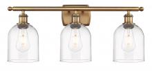 Innovations Lighting 516-3W-BB-G558-6CL - Bella - 3 Light - 26 inch - Brushed Brass - Bath Vanity Light