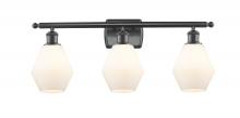 Innovations Lighting 516-3W-BK-G651-6 - Cindyrella - 3 Light - 26 inch - Matte Black - Bath Vanity Light