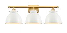Innovations Lighting 516-3W-SG-M14-W - Adirondack - 3 Light - 28 inch - Satin Gold - Bath Vanity Light