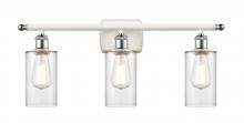Innovations Lighting 516-3W-WPC-G802 - Clymer - 3 Light - 24 inch - White Polished Chrome - Bath Vanity Light