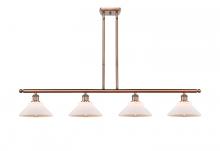 Innovations Lighting 516-4I-AC-G131-LED - Orwell - 4 Light - 48 inch - Antique Copper - Stem hung - Island Light