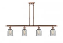 Innovations Lighting 516-4I-AC-G257-LED - Caledonia - 4 Light - 48 inch - Antique Copper - Stem hung - Island Light