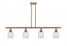 Innovations Lighting 516-4I-AC-G259 - Caledonia - 4 Light - 48 inch - Antique Copper - Cord hung - Island Light