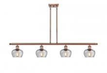 Innovations Lighting 516-4I-AC-G92 - Fenton - 4 Light - 48 inch - Antique Copper - Cord hung - Island Light