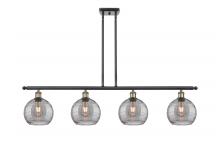 Innovations Lighting 516-4I-BAB-G1213-8SM - Athens Deco Swirl - 4 Light - 48 inch - Black Antique Brass - Cord hung - Island Light