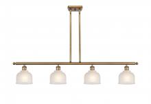 Innovations Lighting 516-4I-BB-G411 - Dayton - 4 Light - 48 inch - Brushed Brass - Cord hung - Island Light