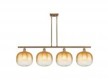 Innovations Lighting 516-4I-BB-G481-10AM - Brookhaven Sphere - 4 Light - 49 inch - Brushed Brass - Stem Hung - Island Light