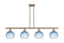 Innovations Lighting 516-4I-BB-G483-8SB - Brookhaven Globe - 4 Light - 48 inch - Brushed Brass - Stem Hung - Island Light